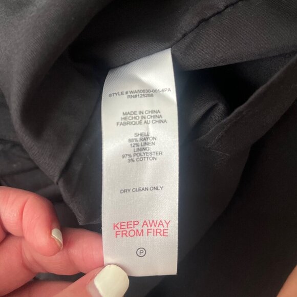 NWT JASON WU Wrap Skirt and Top Crop Seashell Sequin Trim Black Set, 6 - Picture 10 of 10